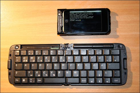 Teclado físico para o iPhone Teclado físico para o iPhone