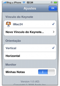 Configurações Configurações