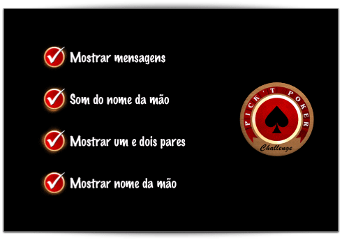 Menus em português Menus em português