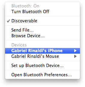 Dispositivo no Mac Dispositivo no Mac
