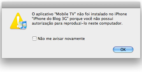 Sem autorização Sem autorização