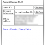 Gestão de contas da App Store