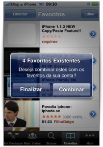 Sincronização de favoritos Sincronização de favoritos