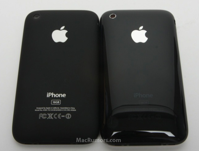 Futura parte traseira ao lado do atual iPhone Futura parte traseira ao lado do atual iPhone
