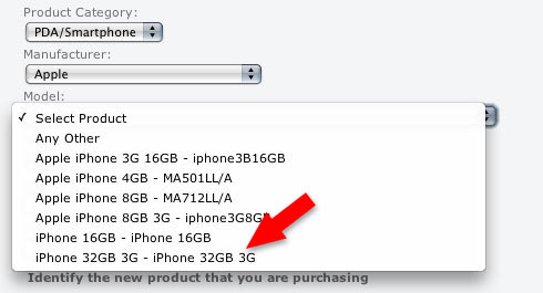 Modelo de 32GB na AT&T Modelo de 32GB na AT&T