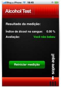 Você não bebeu