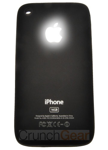 Maçã luminosa no novo iPhone Maçã luminosa no novo iPhone