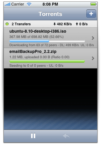 Controle de torrents Controle de torrents