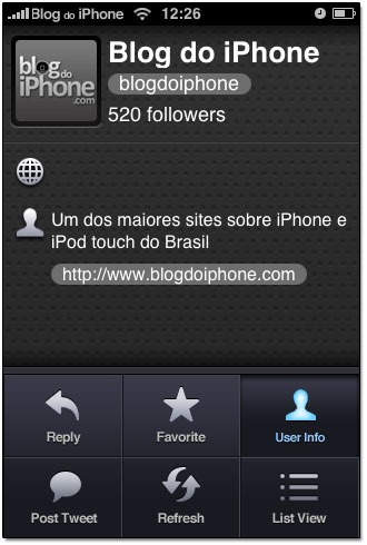 Twitter no iPhone Twitter no iPhone