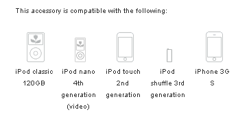 Compatível com iPod touch 2G e iPhone 3G S