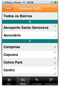 Lista de Estados, cidades e bairros