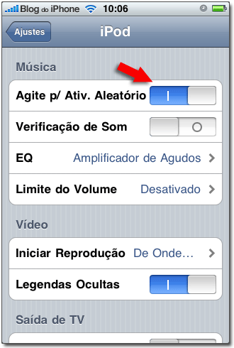 Ativar a função em Ajustes Ativar a função em Ajustes