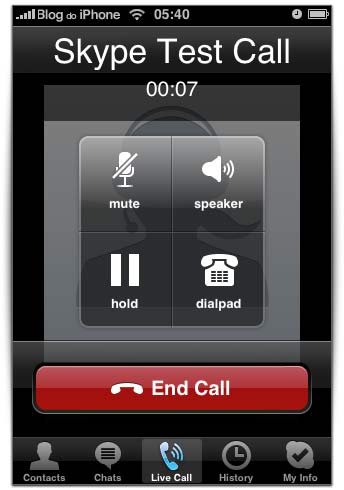 Mesma interface do Skype Mesma interface do Skype