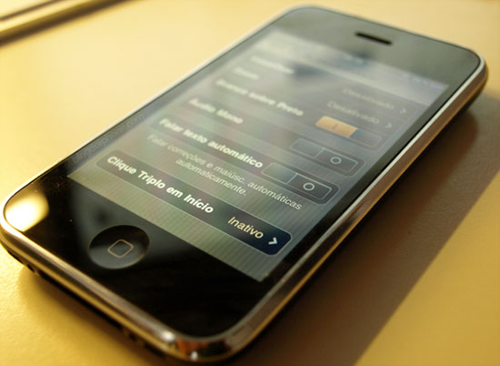 Acessibilidade no iPHone 3GS