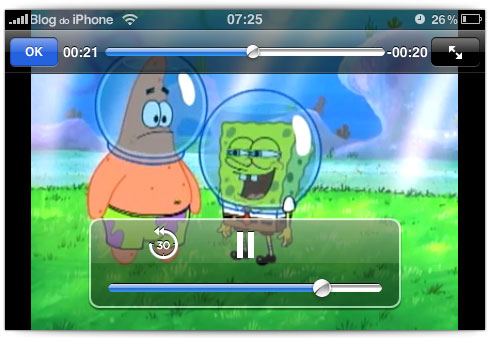 Streaming de vídeos no iPhone Streaming de vídeos no iPhone