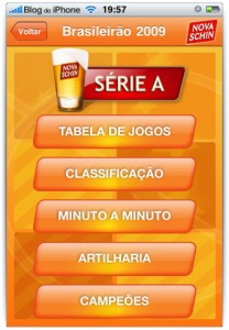 Opções do aplicativo Opções do aplicativo