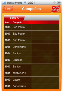 Lista com todos os campeões desde 1971 Lista com todos os campeões desde 1971