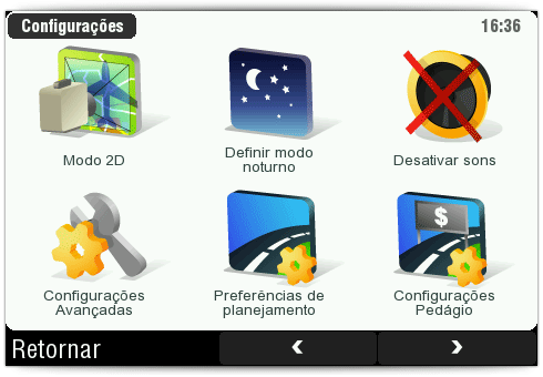 Configurações Configurações