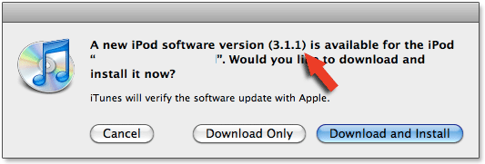 iPod OS 3.1.1 iPod OS 3.1.1