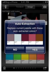 Autoextração de cores Autoextração de cores