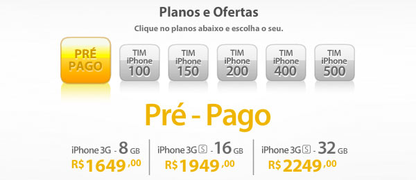 Preços da TIM Preços da TIM