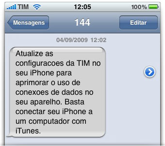 SMS da TIM SMS da TIM
