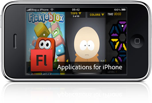 Aplicativos em Flash no iPhone
