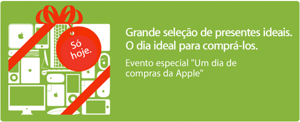Um dia especial de compras da Apple