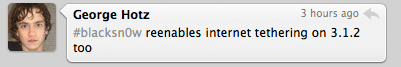 Tethering is alive!