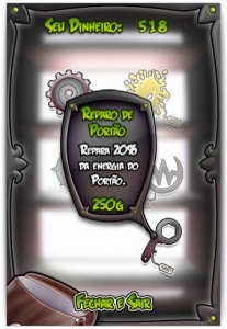 Menus em português Menus em português