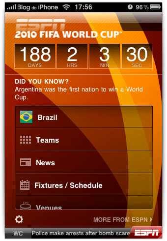 ESPN 2010 World Cup ESPN 2010 World Cup