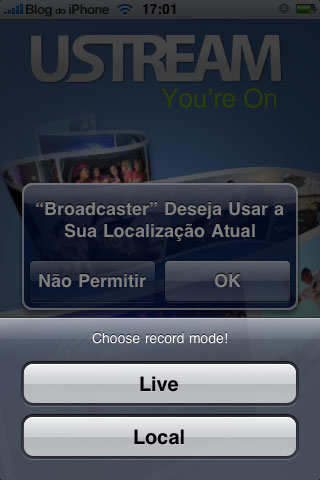 Ao vivo ou gravado?