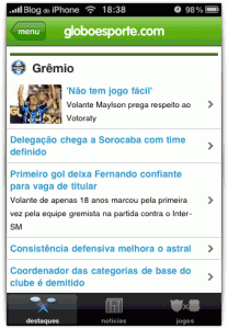 Notícias do seu tiime