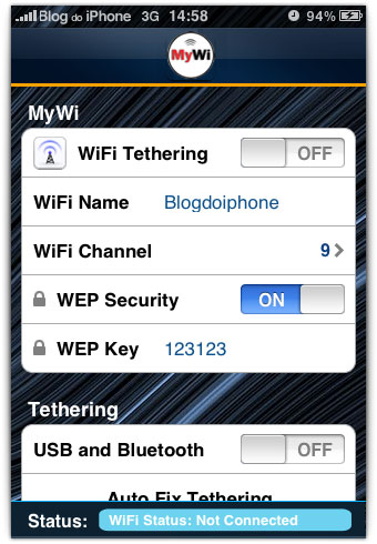 Configuração MyWi