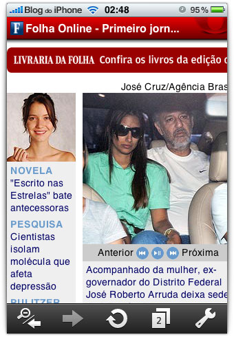 Visualização rápida de páginas