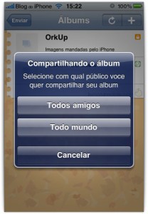 Gerenciamento de álbuns