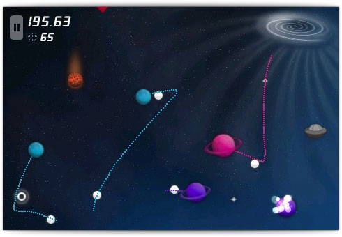 Faça o caminho dos planetas