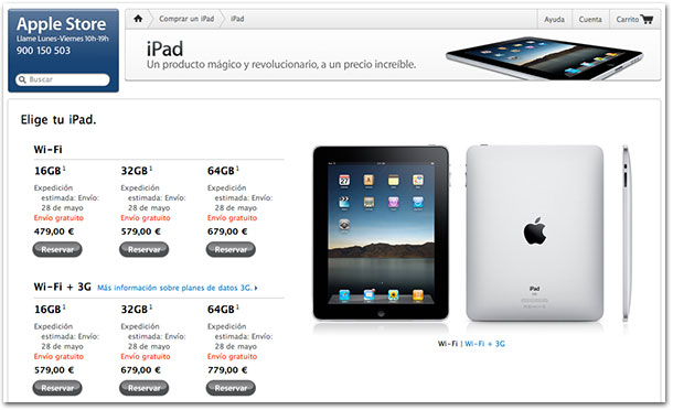 Pré-venda do iPad