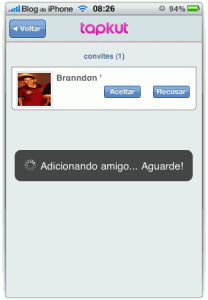 Aceitando amigos