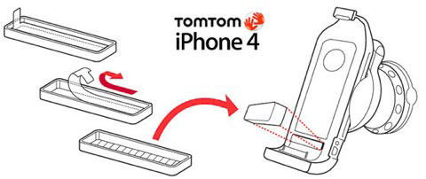 Adaptador TomTom para iPhone 4