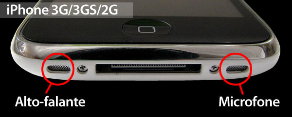 Alto-falante no 3GS/3G/Classic