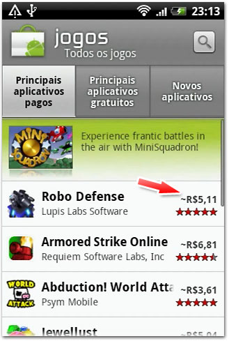 Jogos no Android
