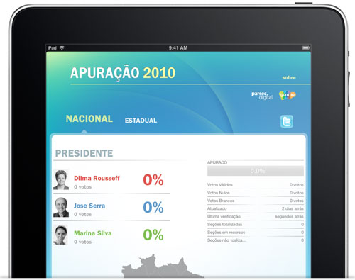 Apuração no iPad