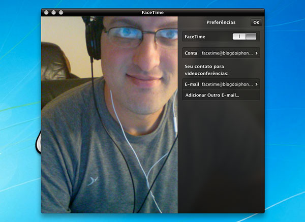 Configuração do FaceTime