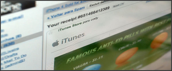 Email falso da iTunes Store