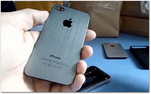Mudança da parte traseira do iPhone 4