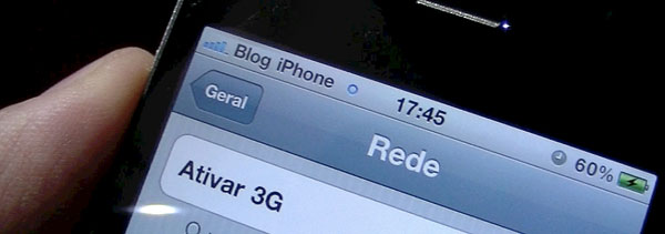 Sinal GPRS no iPhone